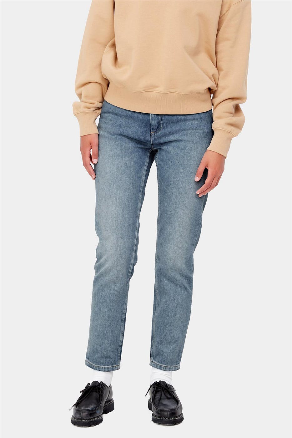 Carhartt WIP - Lichtblauwe Page Carrot Ankle Pant slim tapered jeans
