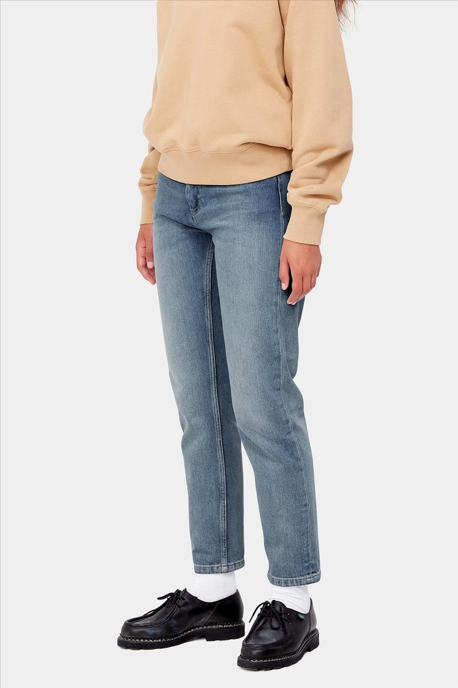 Carhartt WIP - Lichtblauwe Page Carrot Ankle Pant slim tapered jeans