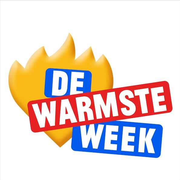 Brooklyn - De Warmste Week zwarte sokken vlam, maat: 41-45