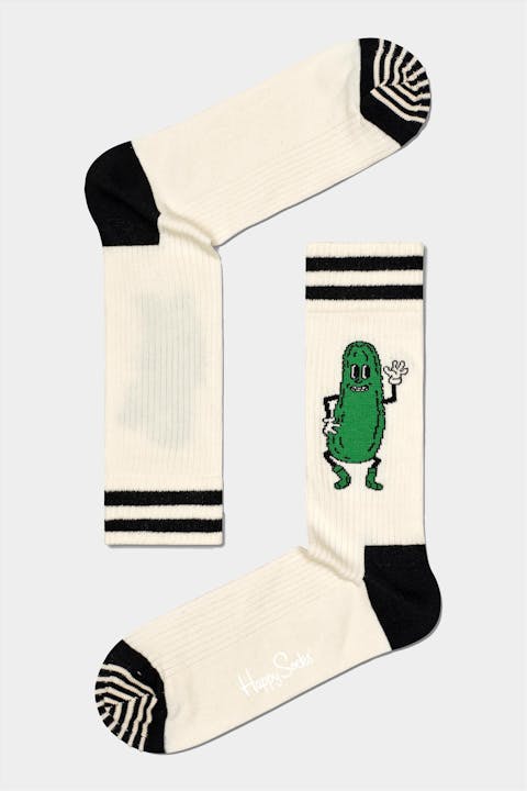 Happy Socks - Ecru Pickles Sokken, maat: 41-46