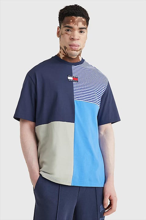 Tommy Jeans - Donkerblauwe Crew & Sew T-shirt