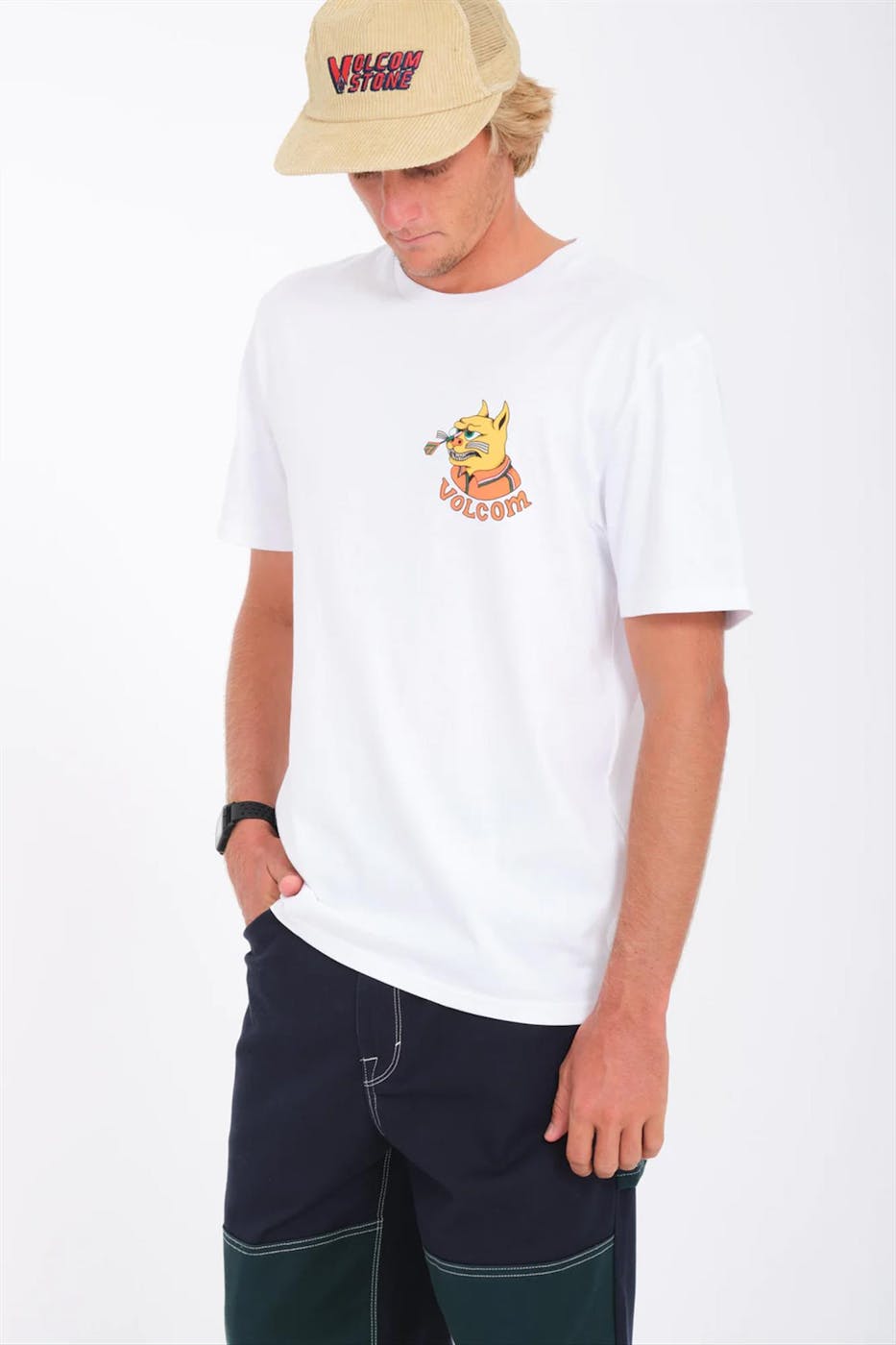 Volcom - Witte Nando Von Arb T-shirt