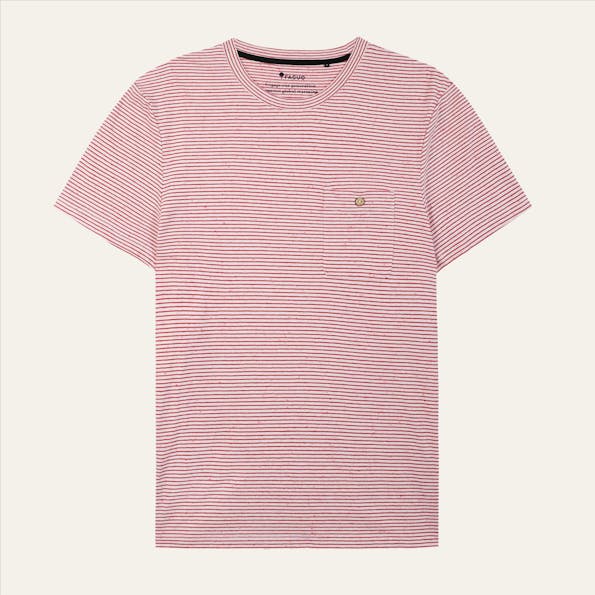 Faguo - Ecru-Rode Olonne T-shirt