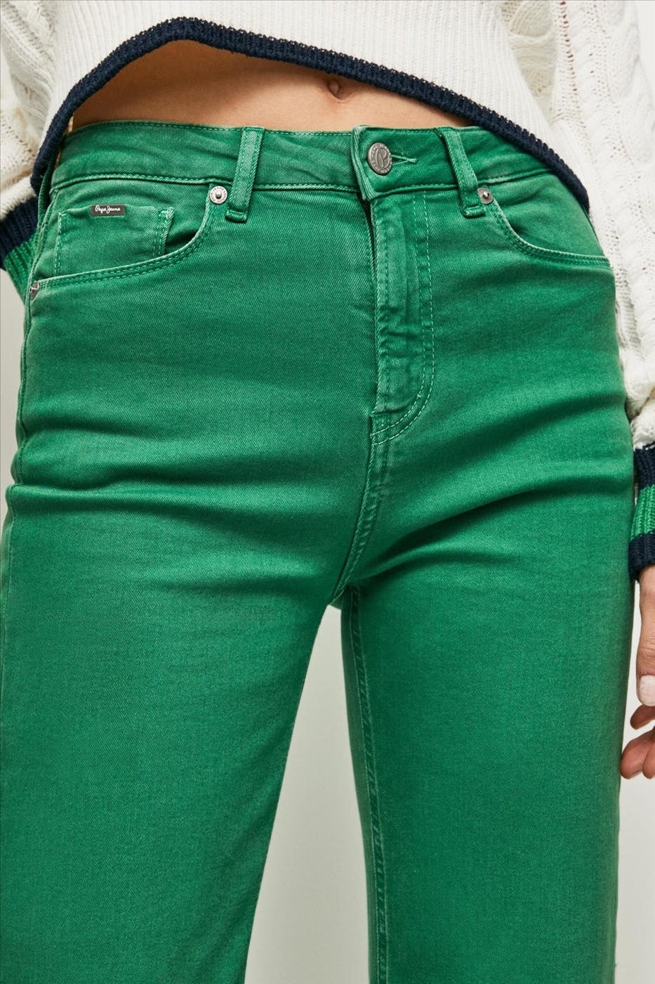 Pepe Jeans London - Groene Willa Flared jeans
