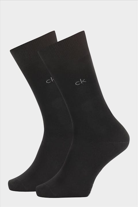 Calvin Klein - Zwarte 2-pack Sock sokken, maat: 43-46