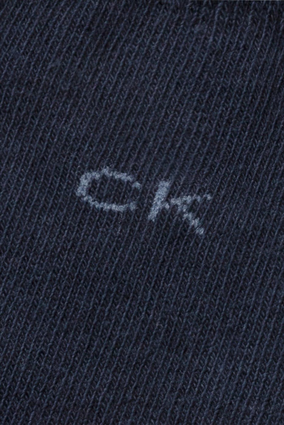 Calvin Klein - Donkerblauwe 2-pack Sock sokken, maat: 43-46
