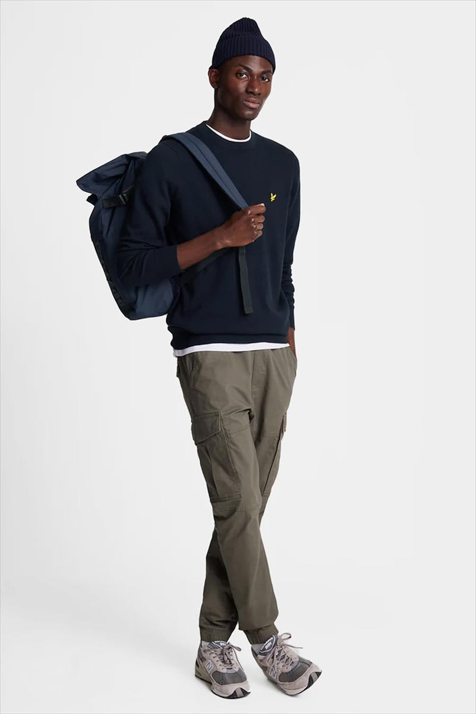Lyle & Scott - Donkerblauwe Merino trui