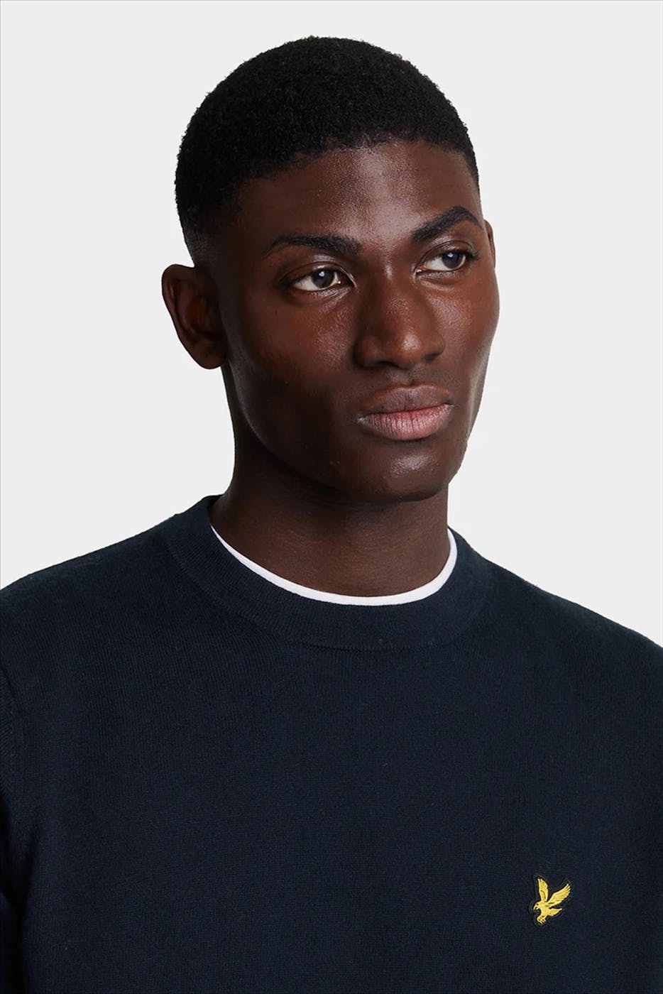 Lyle & Scott - Donkerblauwe Merino trui