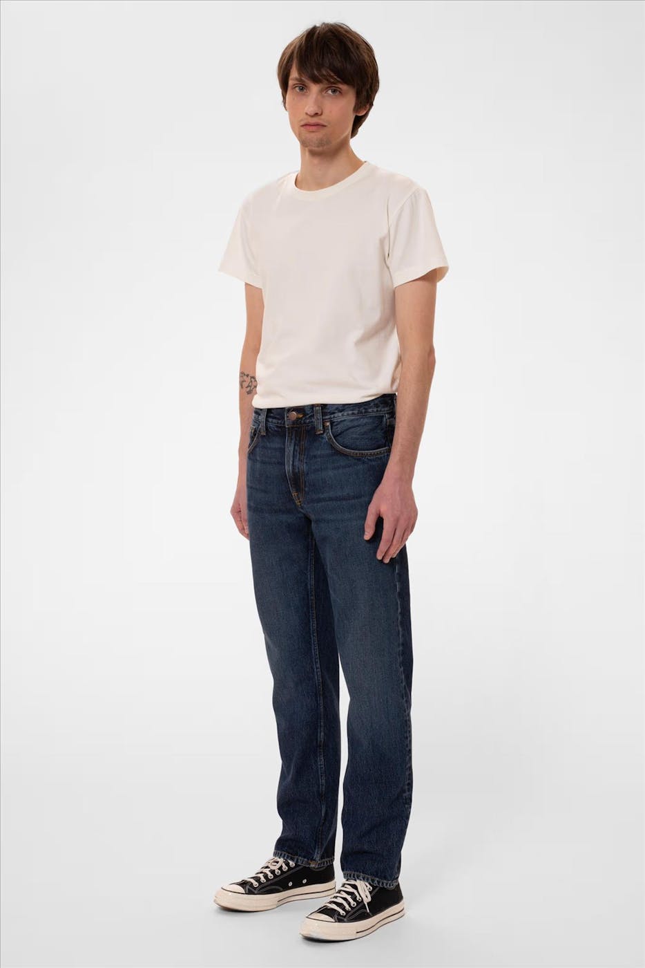 Nudie Jeans Co. - Donkerblauwe Gritty Jackson jeans