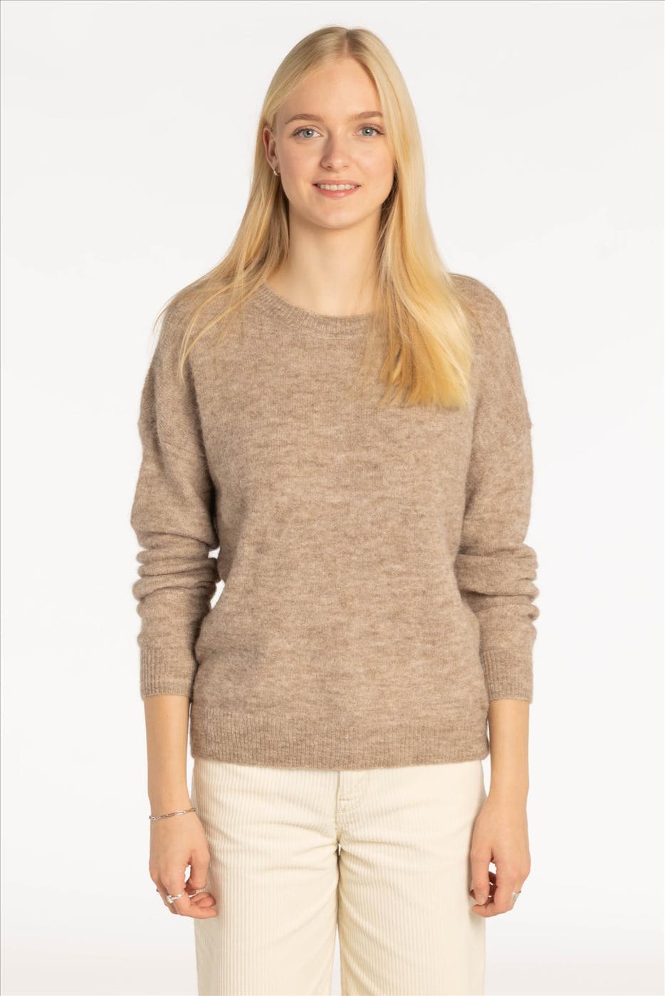 MOSS COPENHAGEN - Beige Femme Alpaca trui