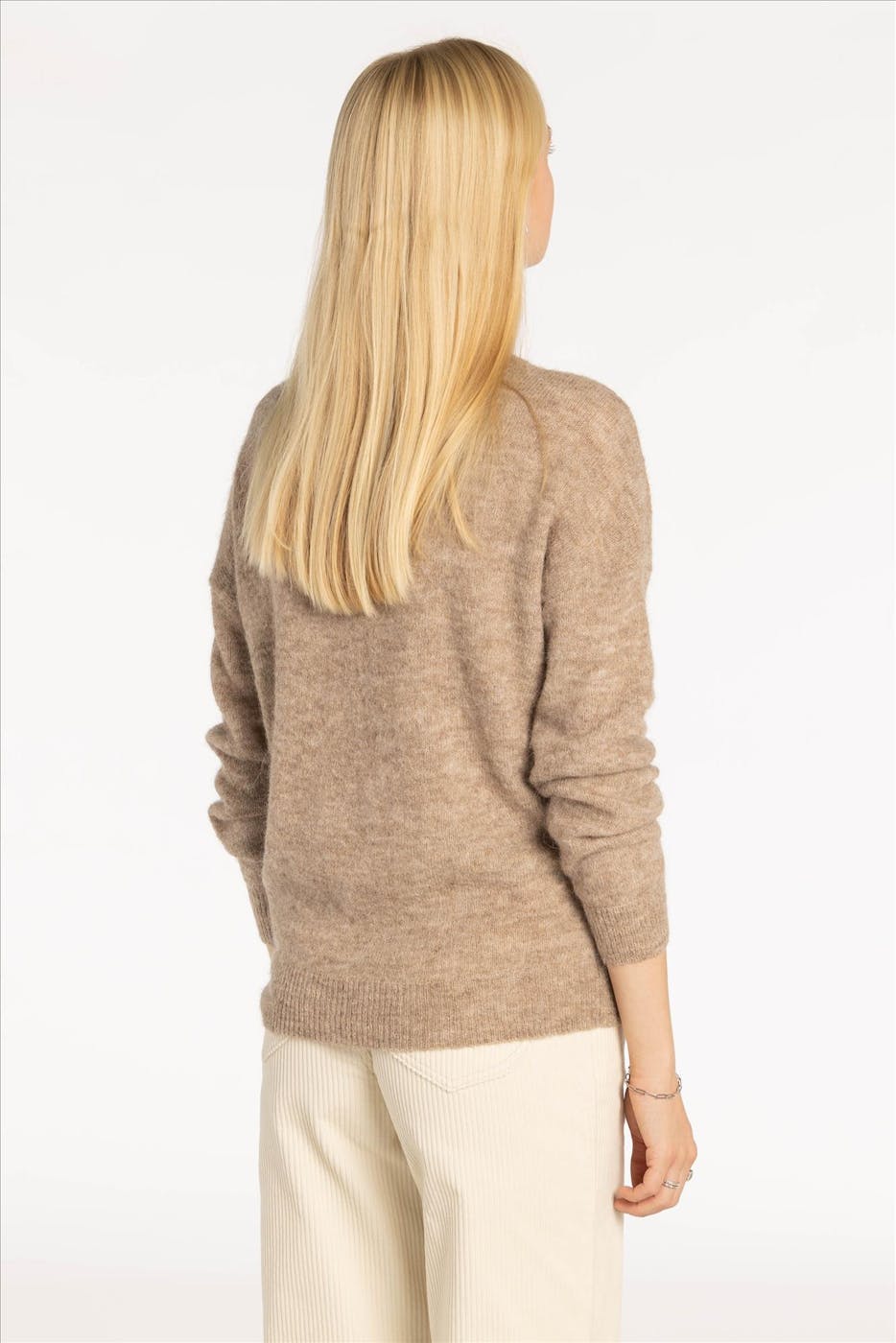 MOSS COPENHAGEN - Beige Femme Alpaca trui