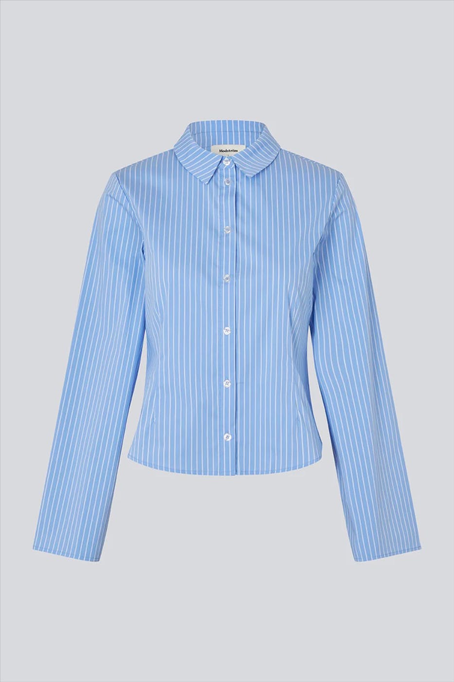 Modström - Blauwe-Witte Pattimd blouse