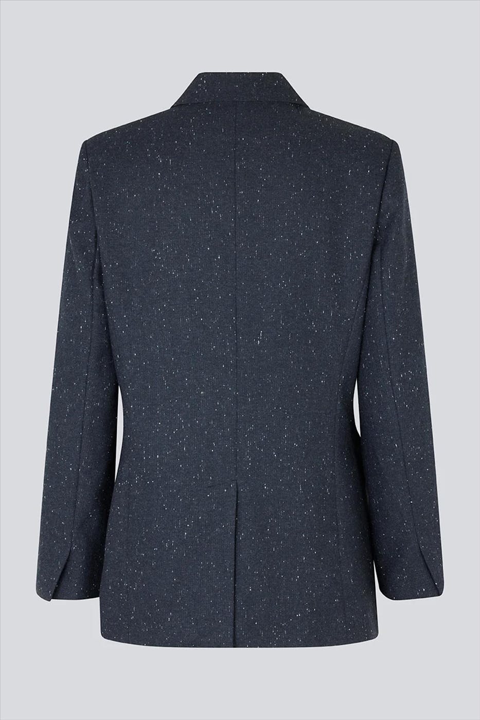 Modström - Donkerblauw Gespikkelde blazer