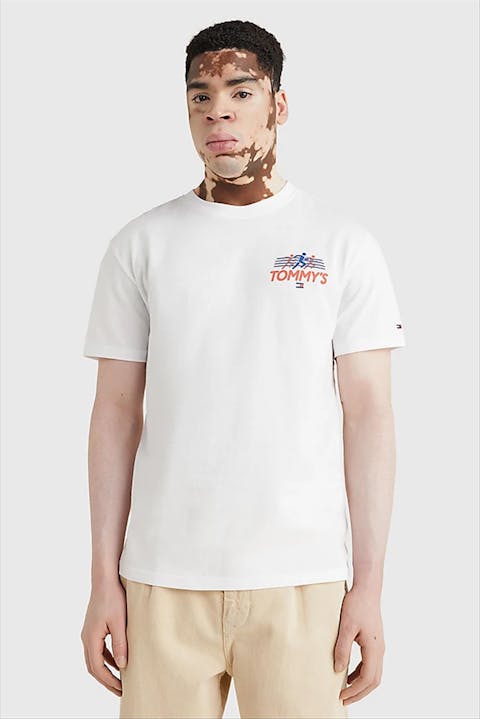 Tommy Jeans - Witte Sports Club T-shirt