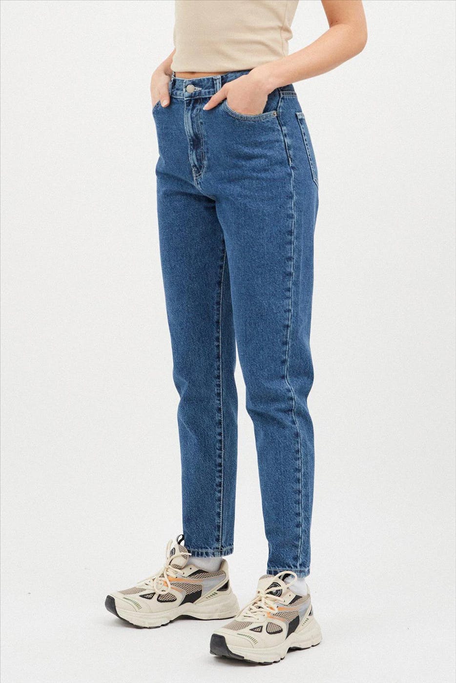 Dr. Denim - Donkerblauwe Nora mom jeans