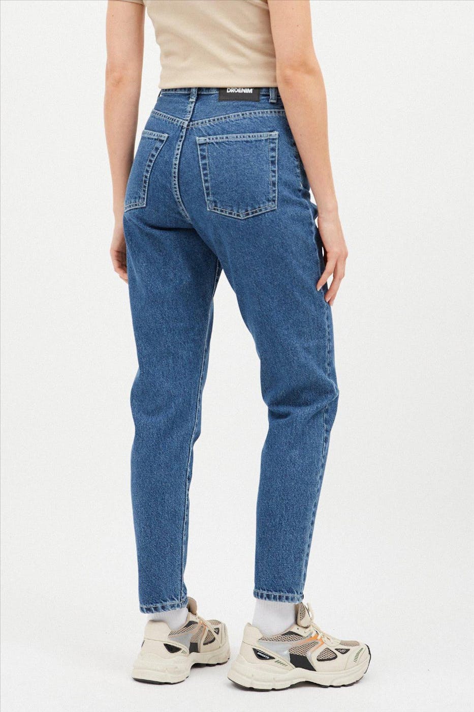 Dr. Denim - Donkerblauwe Nora mom jeans