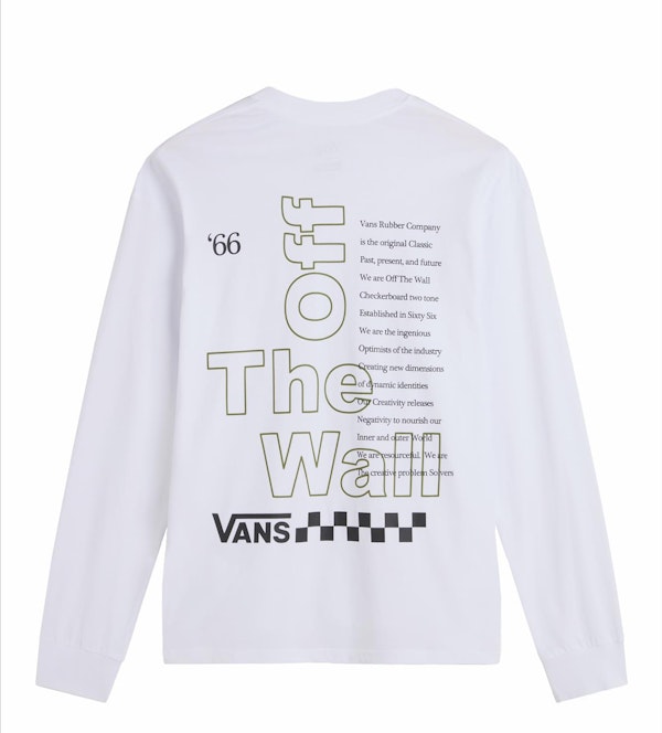 Vans - Witte Posted longsleeve
