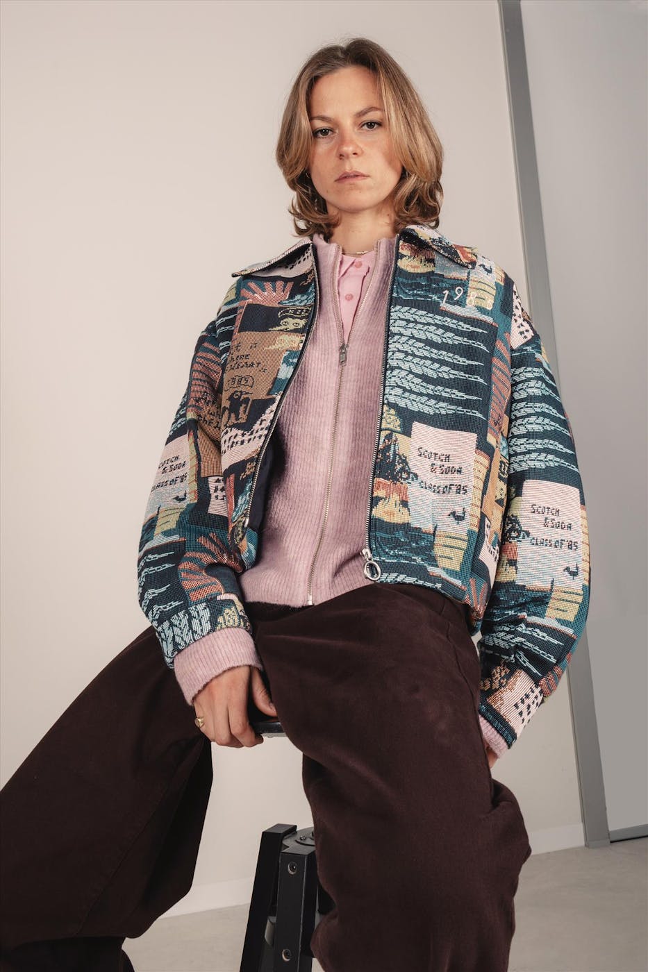 Modström - Lichtroze Hudges blouse