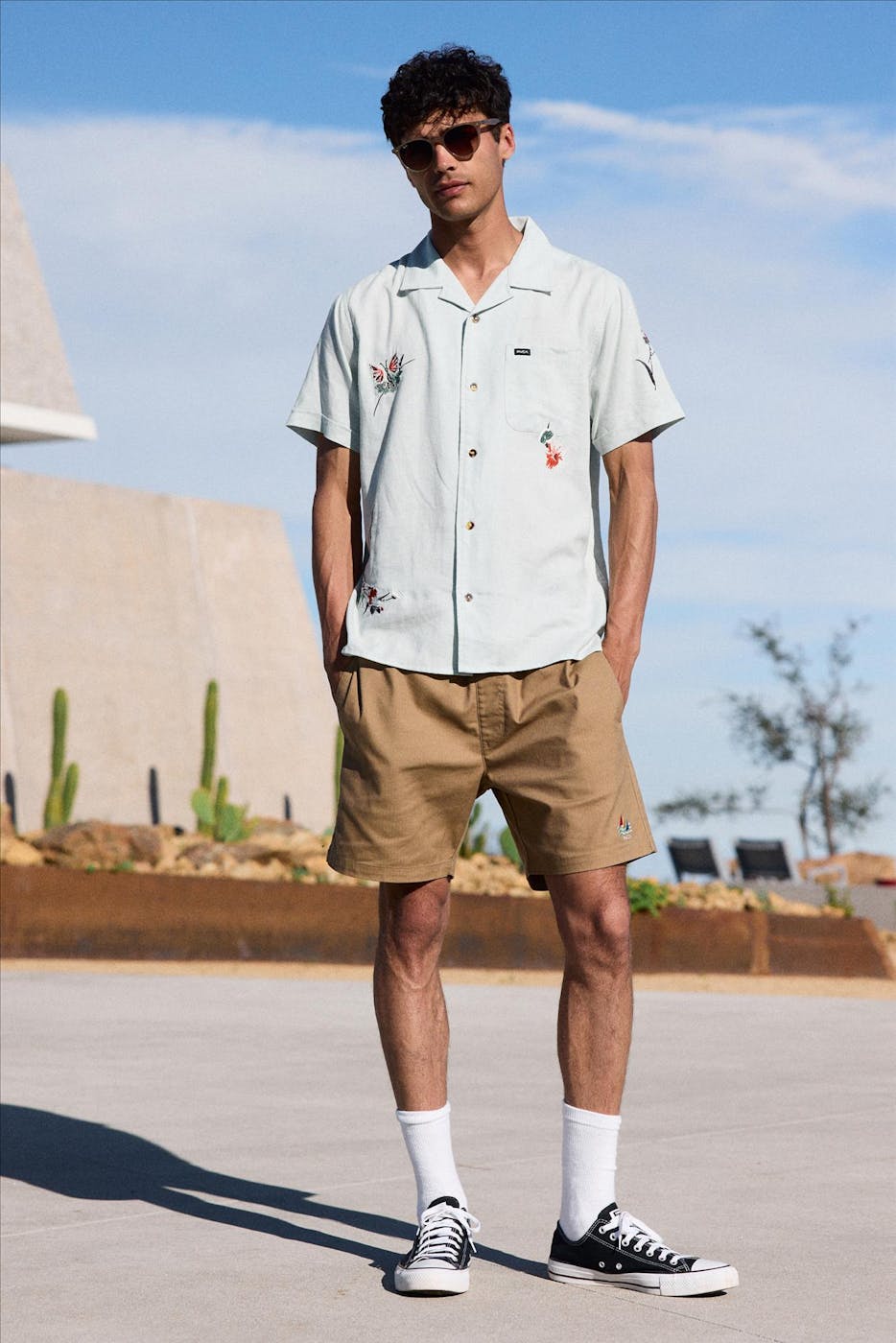 RVCA - Mintgroen Nectar hemd