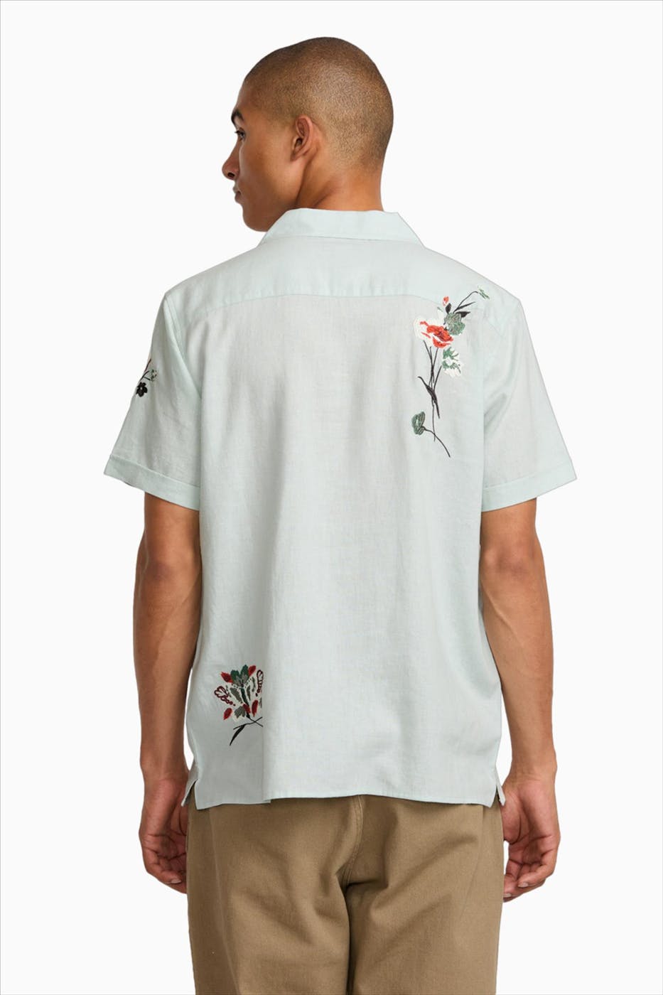 RVCA - Mintgroen Nectar hemd