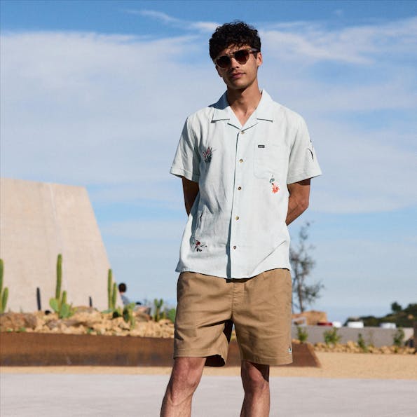 RVCA - Mintgroen Nectar hemd