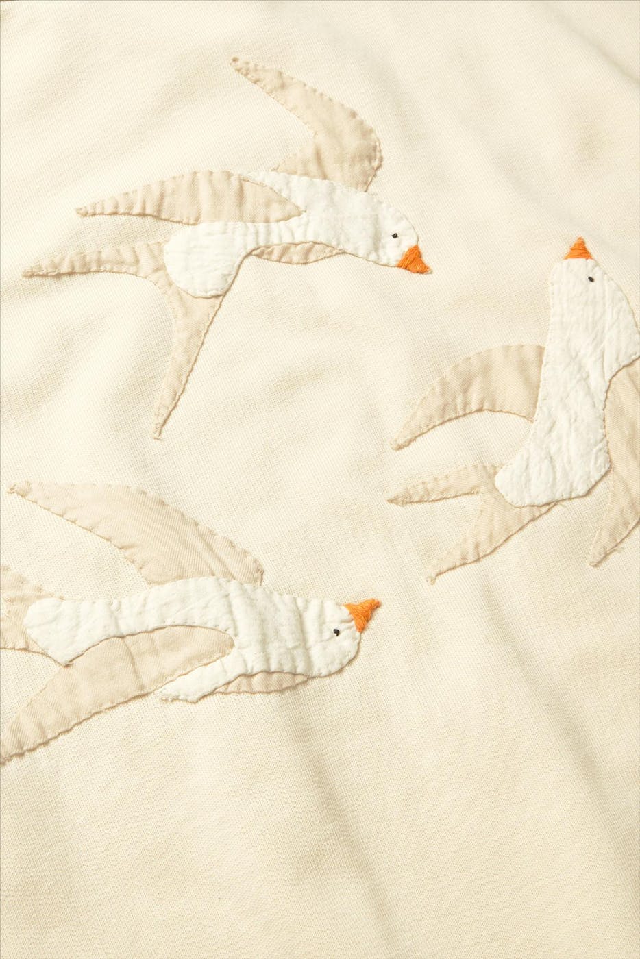 Thinking Mu - Ecru Bird Jodie sweater