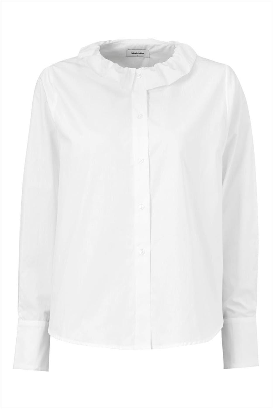 Modström - Wit Laci hemd met ronde kraag