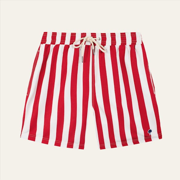 Faguo - Rood-Witte Mimizan zwemshort