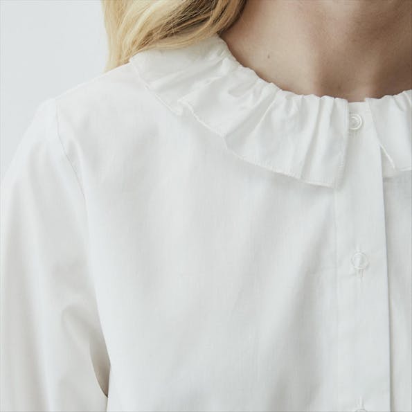 Modström - Wit Laci hemd met ronde kraag