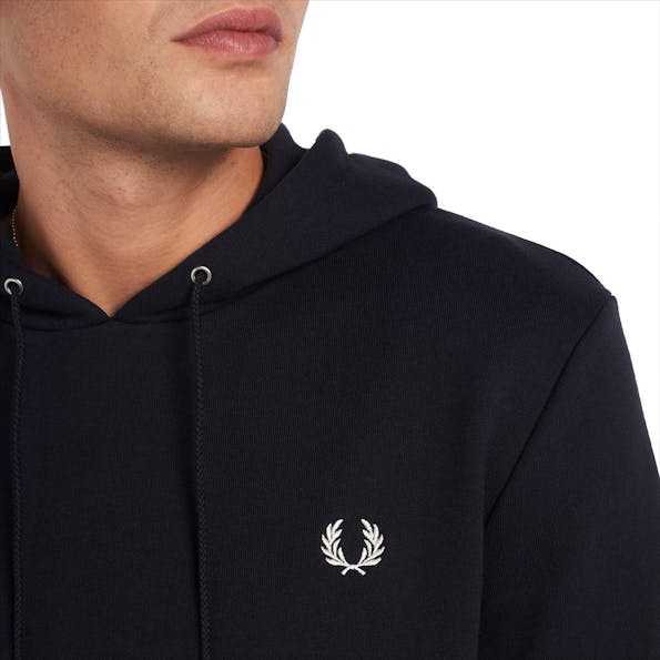 Fred Perry - Donkerblauwe Tipped hoodie