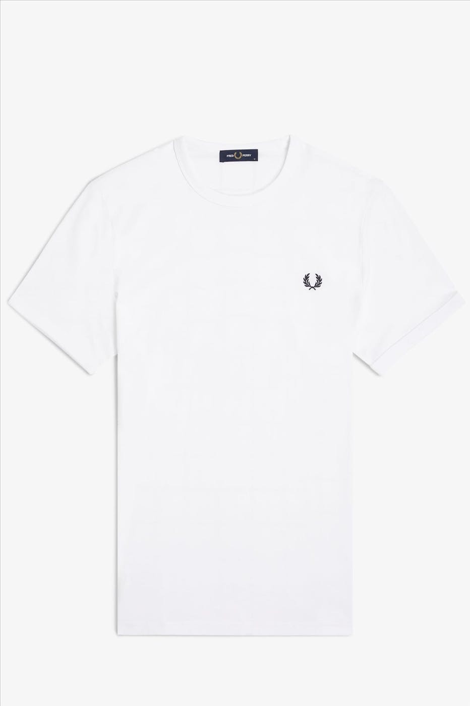 Fred Perry - Witte Ringer T-shirt