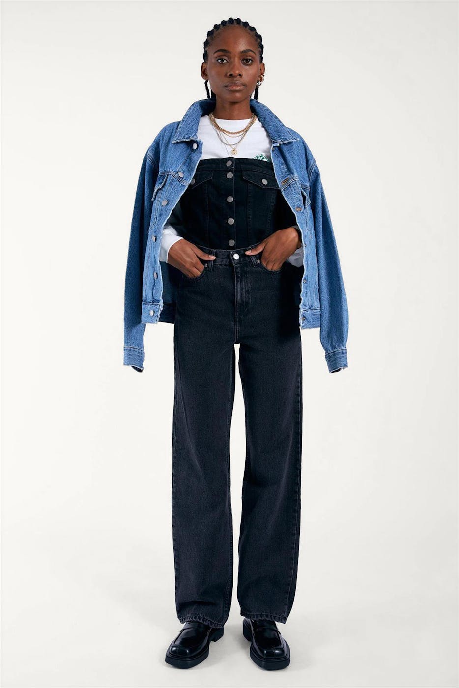 Dr. Denim - Zwarte Echo Straight jeans