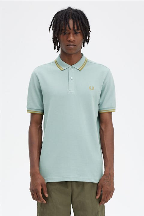 Fred Perry - Mintgroene Twin Tipped polo
