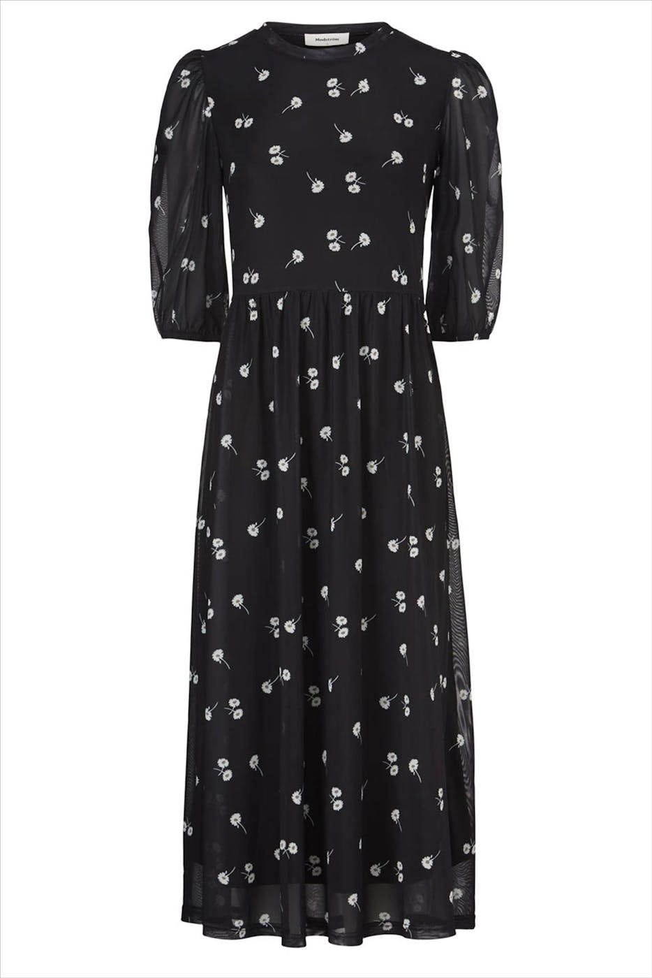 Modström - Zwarte Missy Daisy Print jurk