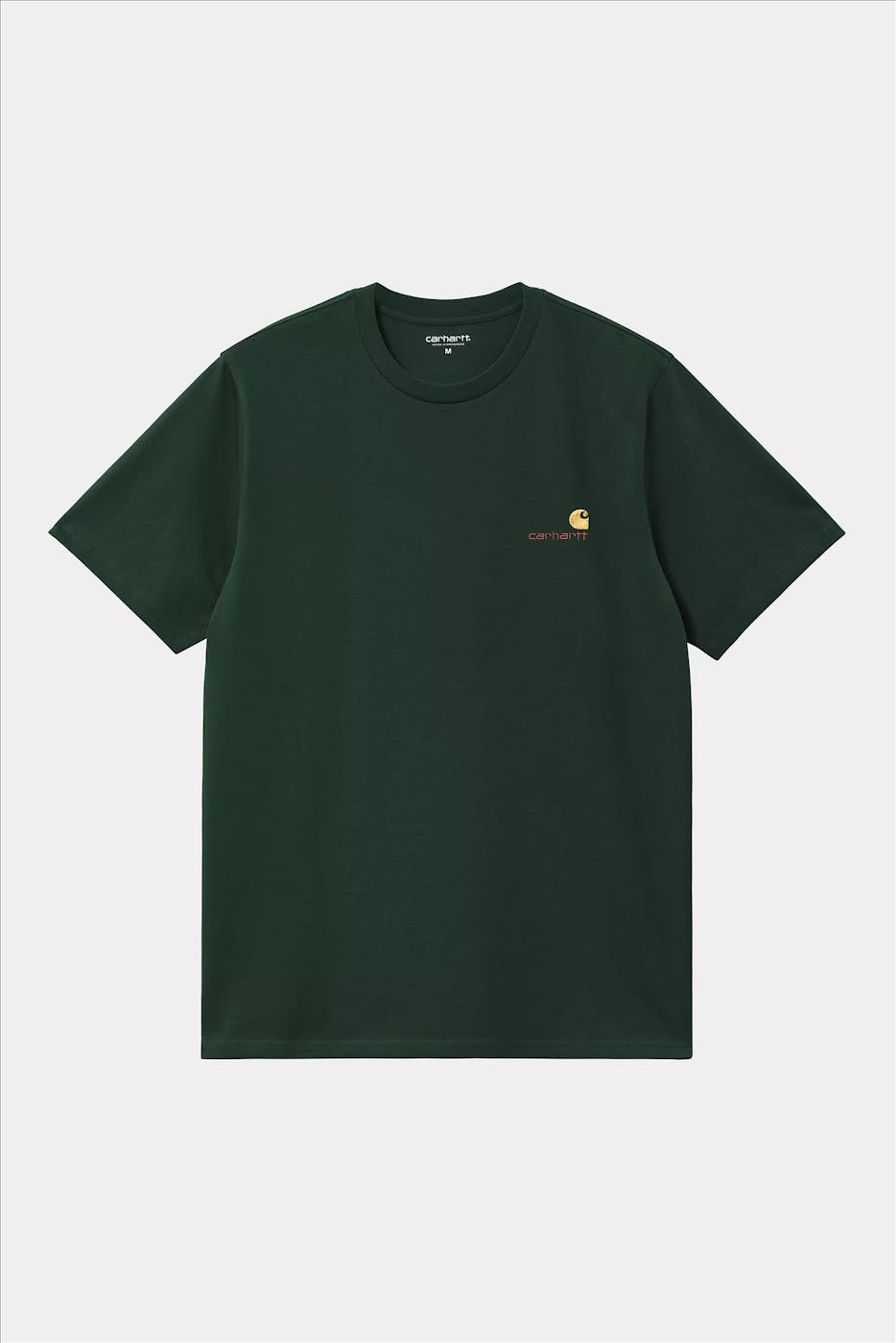 Carhartt WIP - Donkergroene American Script T-shirt