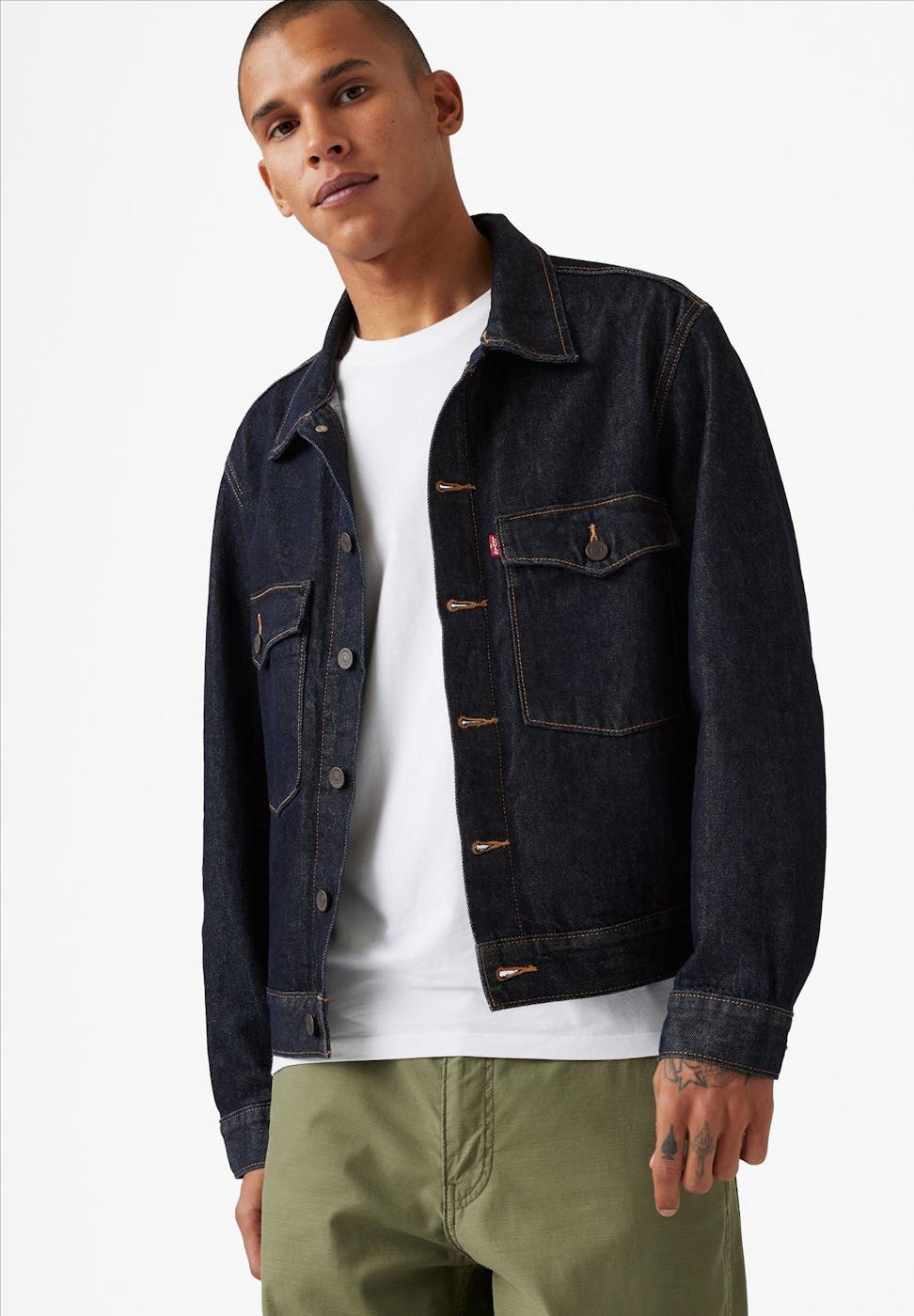 Levi's - Donkerblauwe Relaxed jeansjas