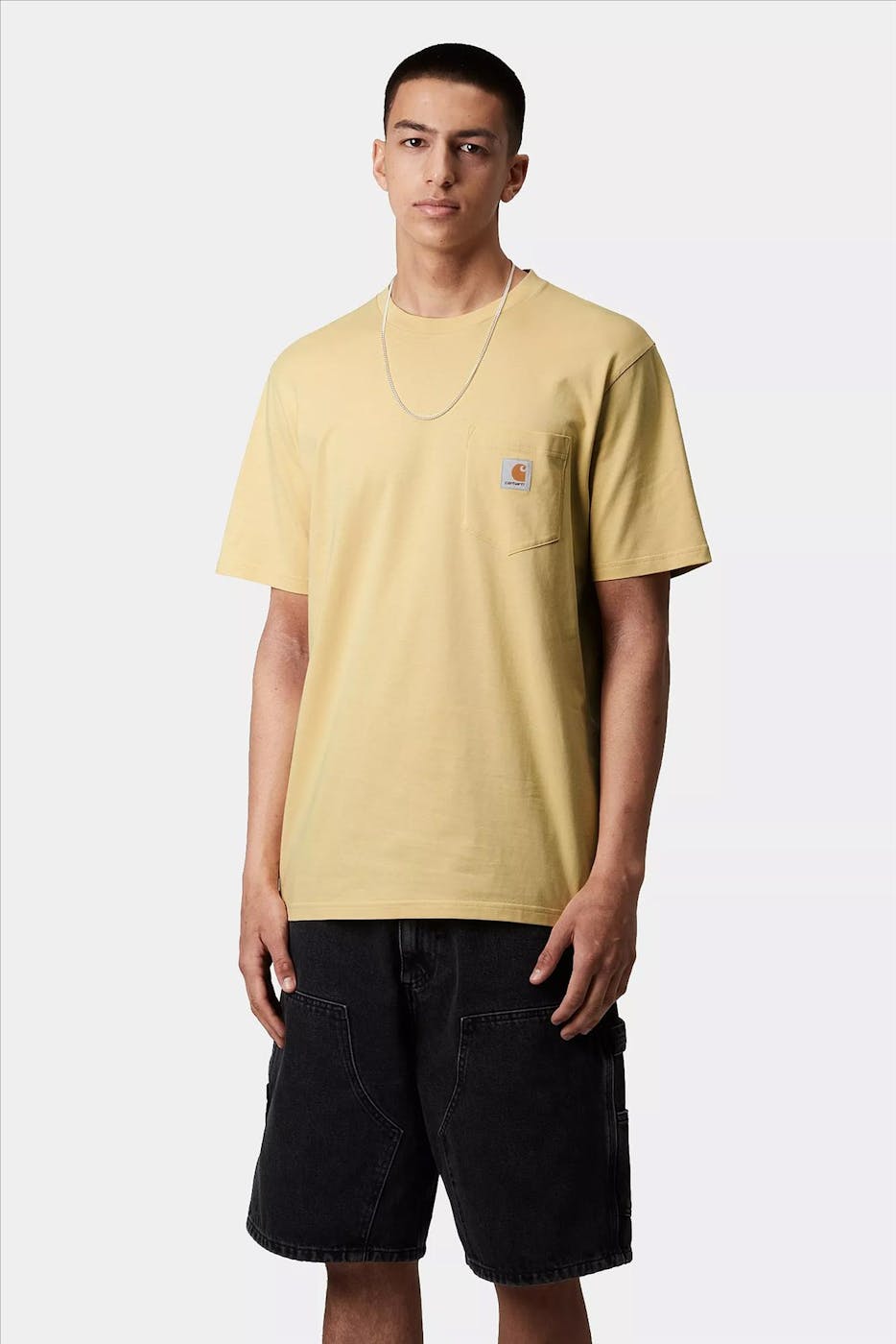 Carhartt WIP - Pastelgele S/S Pocket t-shirt