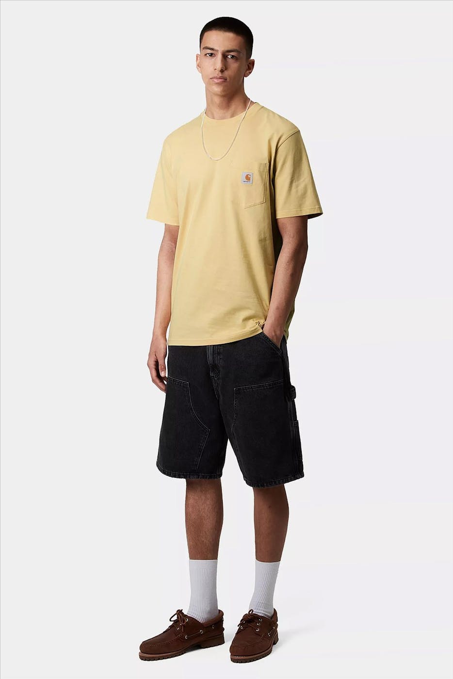 Carhartt WIP - Pastelgele S/S Pocket t-shirt