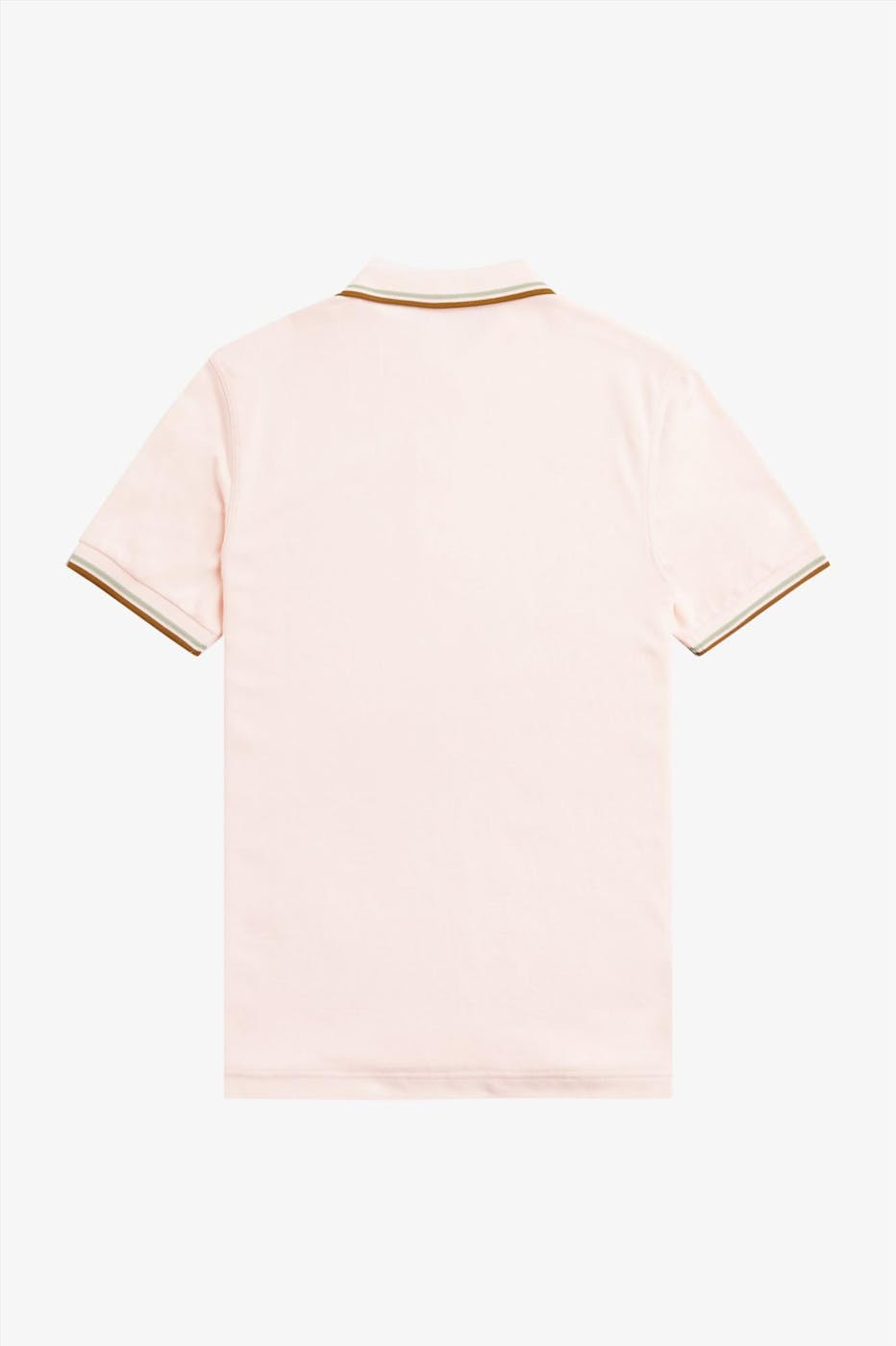 Fred Perry - Lichtroze Twin Tipped polo