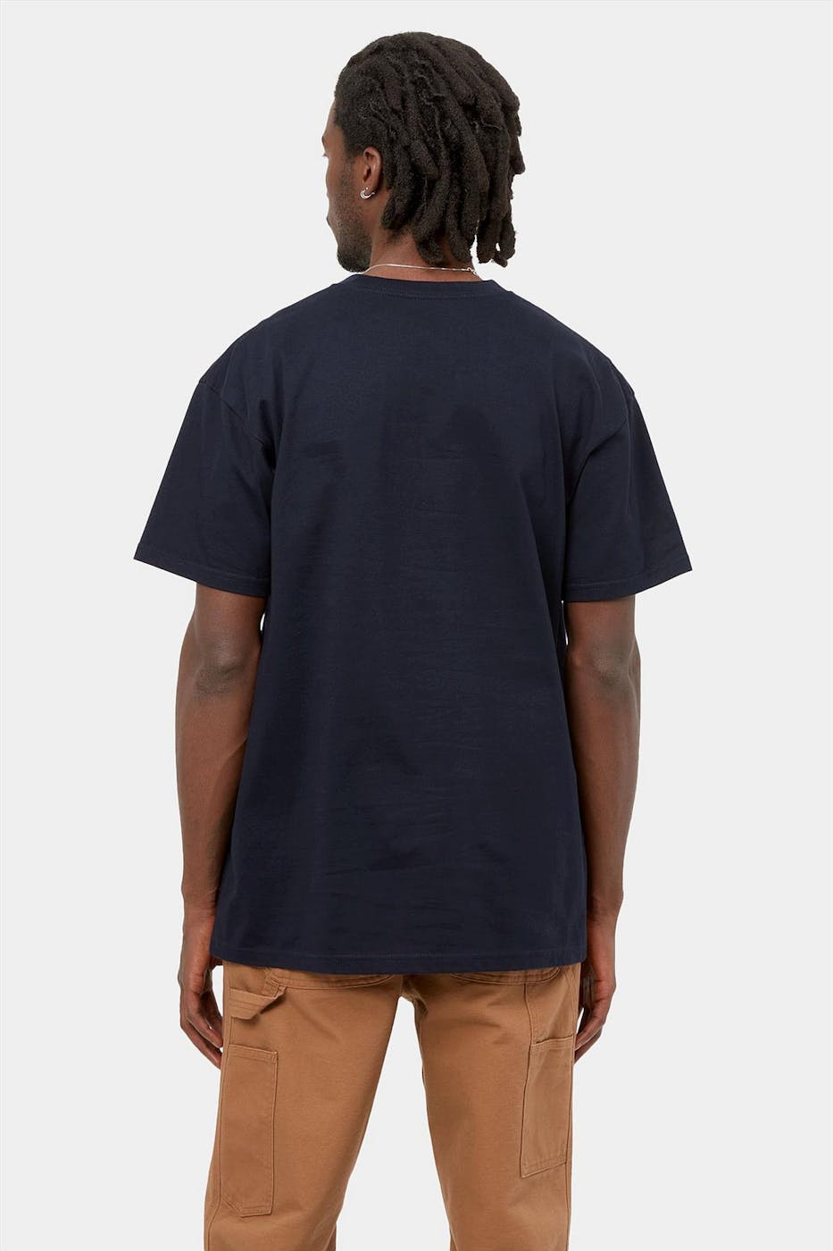 Carhartt WIP - Donkerblauwe Chase T-shirt