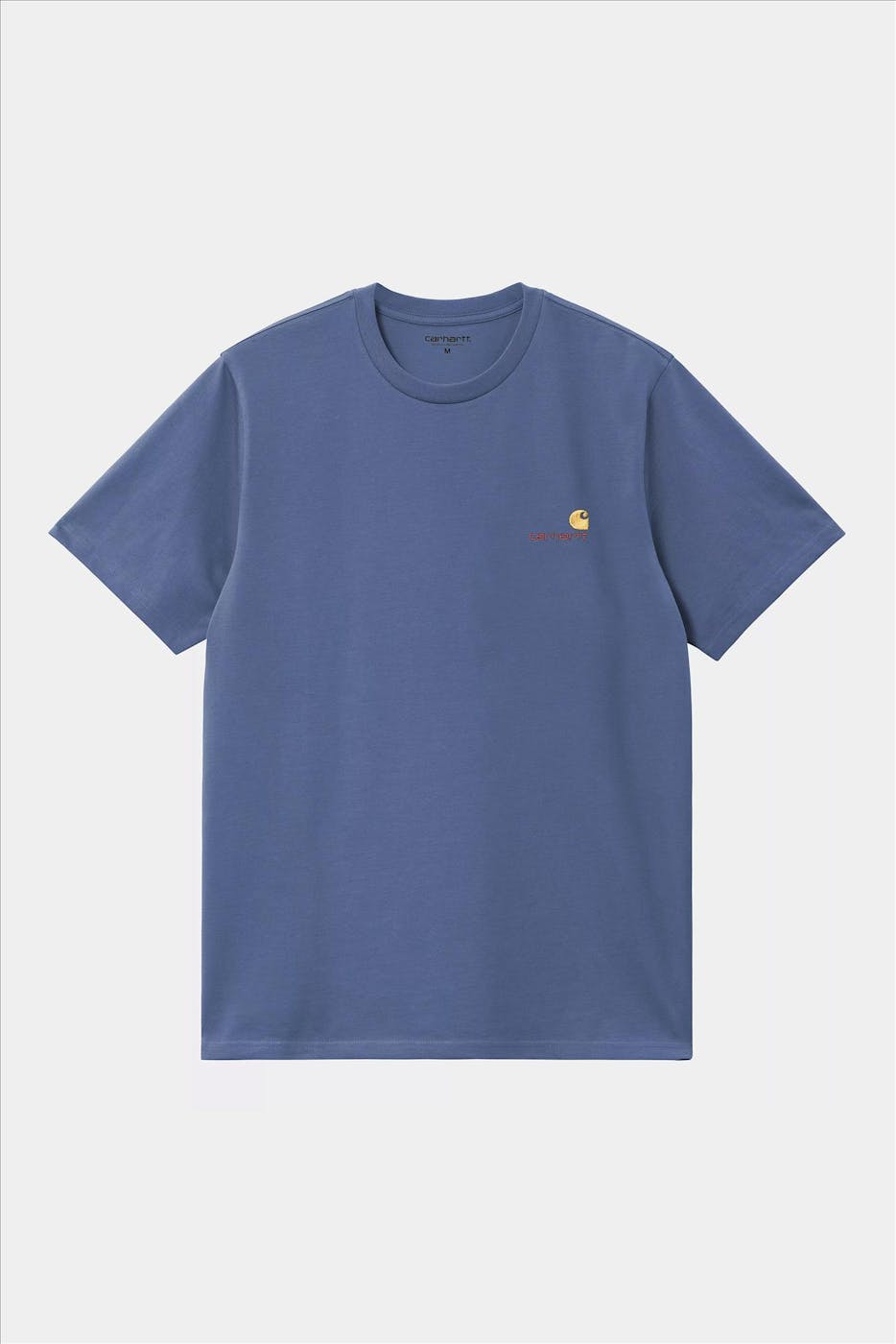 Carhartt WIP - Middenblauwe American Script T-shirt