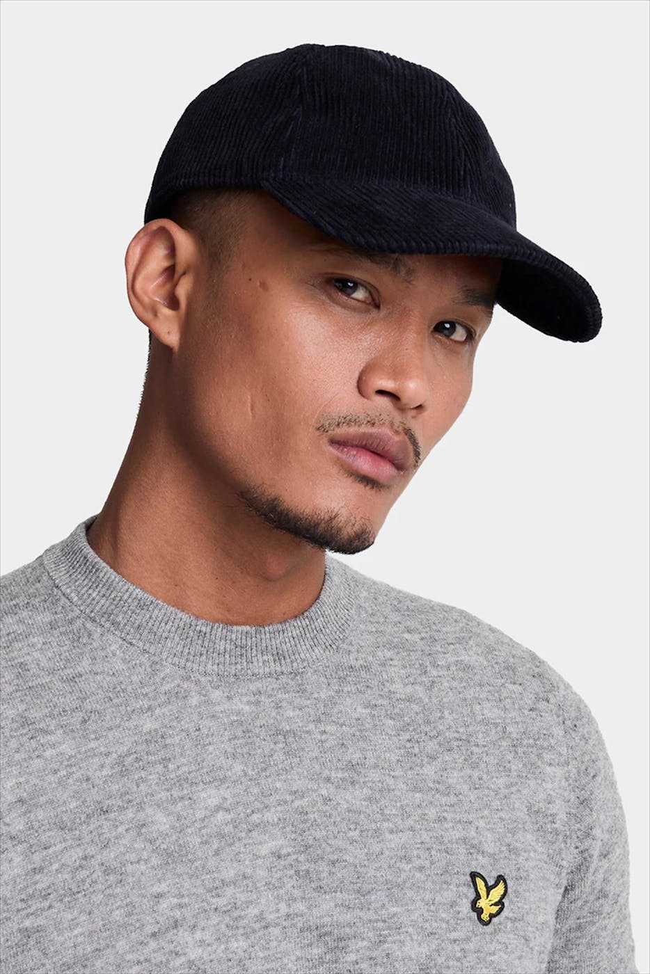 Lyle & Scott - Grijze Lambswool Blend trui