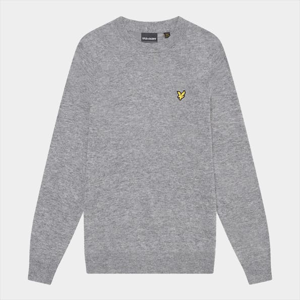Lyle & Scott - Grijze Lambswool Blend trui