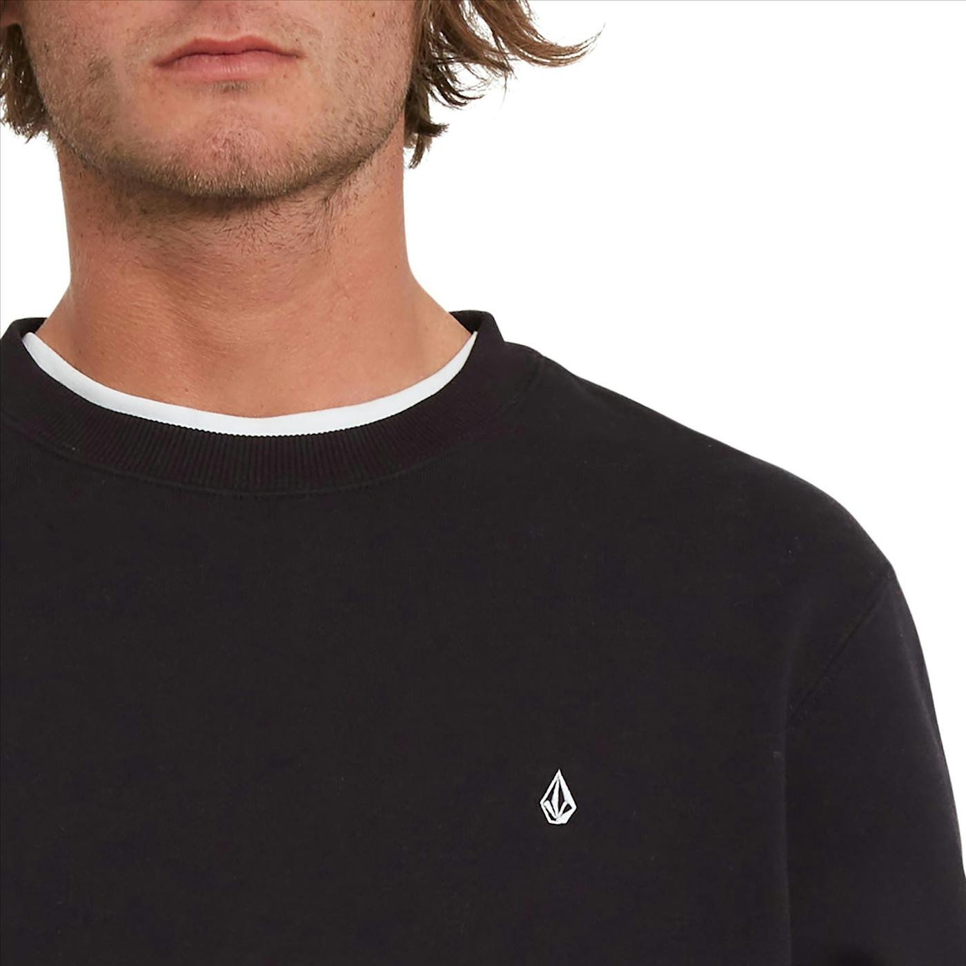 Volcom - Zwarte Single Stone Crew sweater