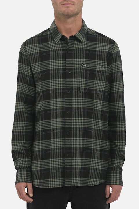 Volcom - Zwart-grijs Caden Plaid hemd