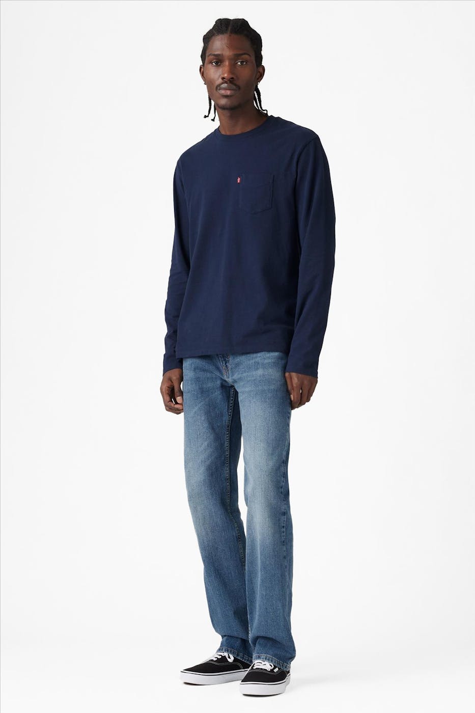 Levi's - Blauwe 527 slim bootcut jeans