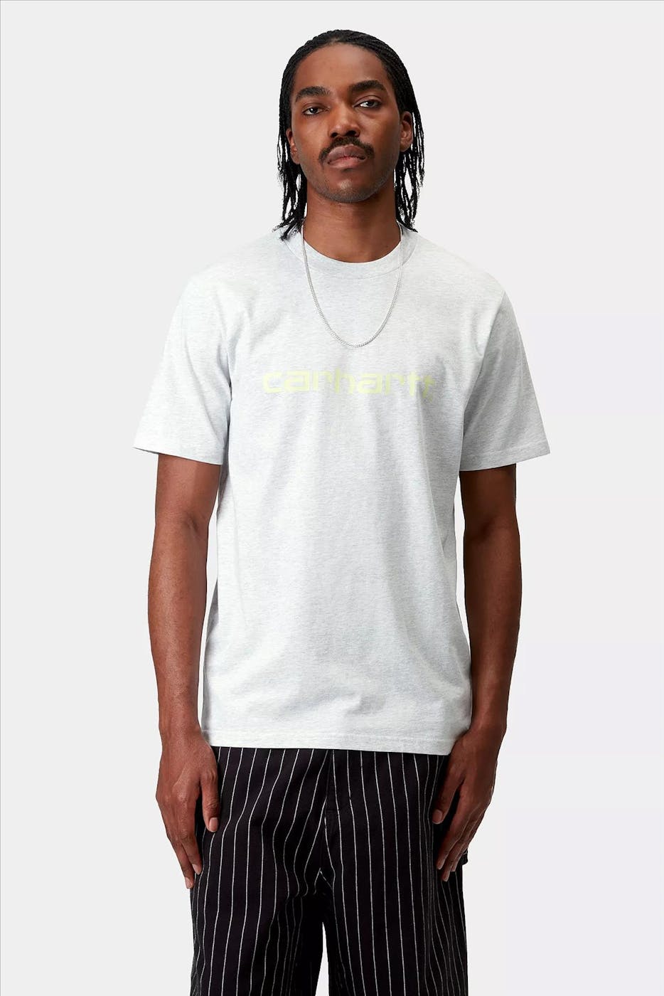 Carhartt WIP - Lichrgrijze Script T-shirt
