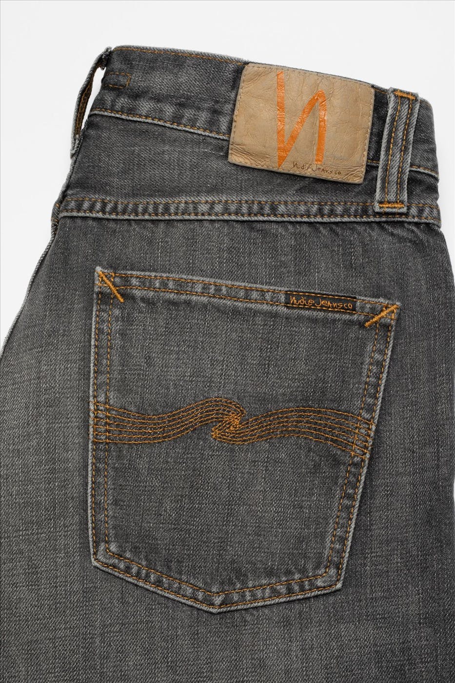 Nudie Jeans Co. - Grijze Rad Rufus straight jeans