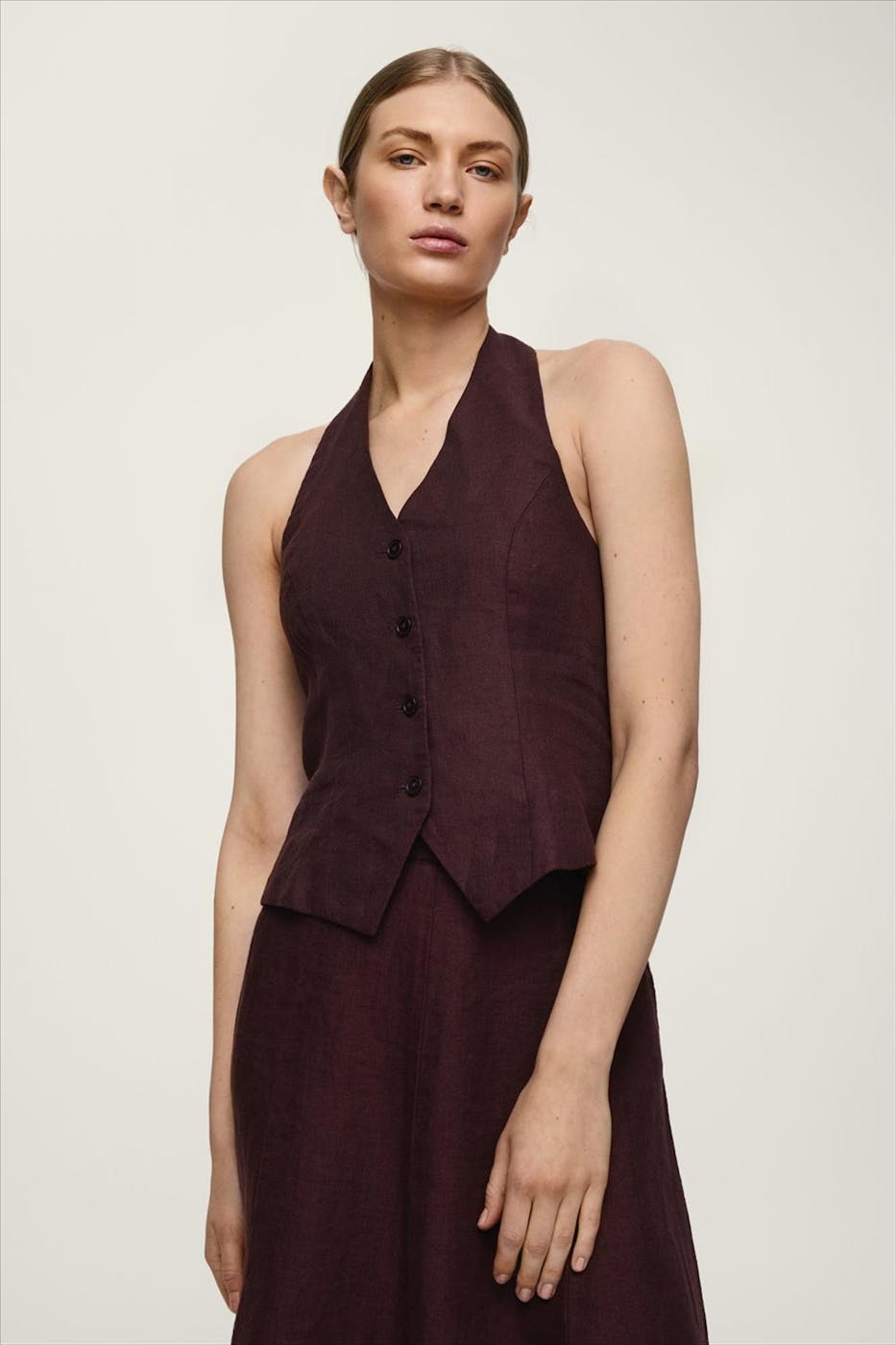MSCH COPENHAGEN - Donkerpaarse Naira Claritta waistcoat