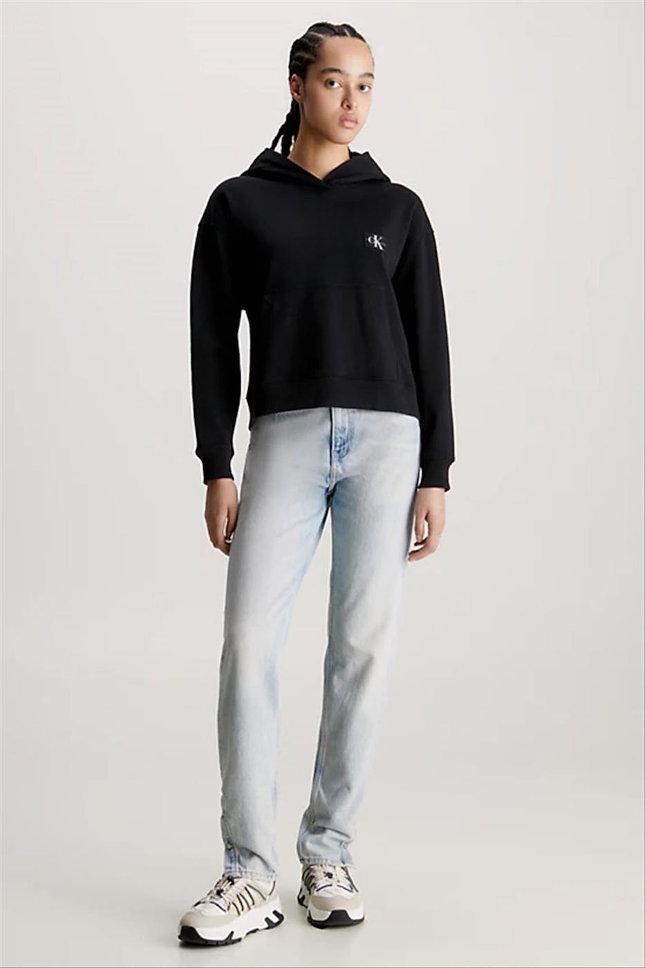 Calvin Klein Jeans - Zwarte CKJ Badge hoodie
